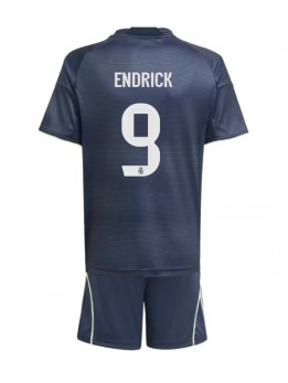 Detské Futbalové oblečenie Real Madrid Endrick #9 2025-26 Krátky Rukáv - Preč (+ trenírky)